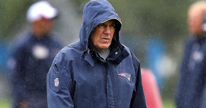 belichick-rain